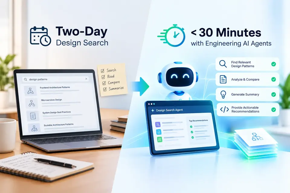 From Two-Day Design Search to Under 30 Minutes with Engineering AI Agents